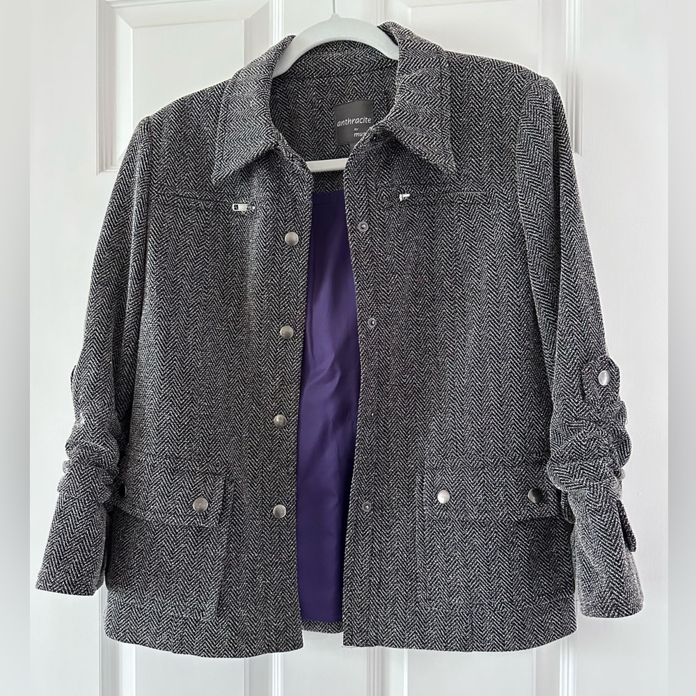Anthracite by Muse, size 10, bolero jacket